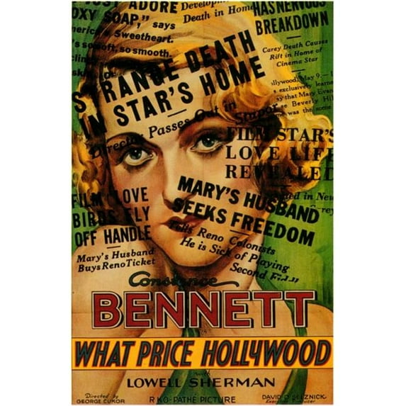 Pop Culture Graphics MOVCC6863 What Price Hollywood Movie Poster, 11 x 17