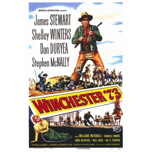 Pop Culture Graphics MOVCF0187 Winchester 73 Movie Poster Print, 27 x 40