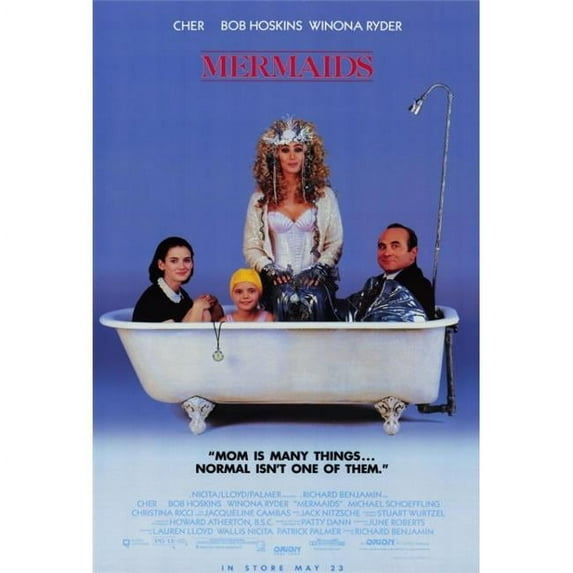 Pop Culture Graphics MOVCF1310 Mermaids Movie Poster Print, 27 x 40