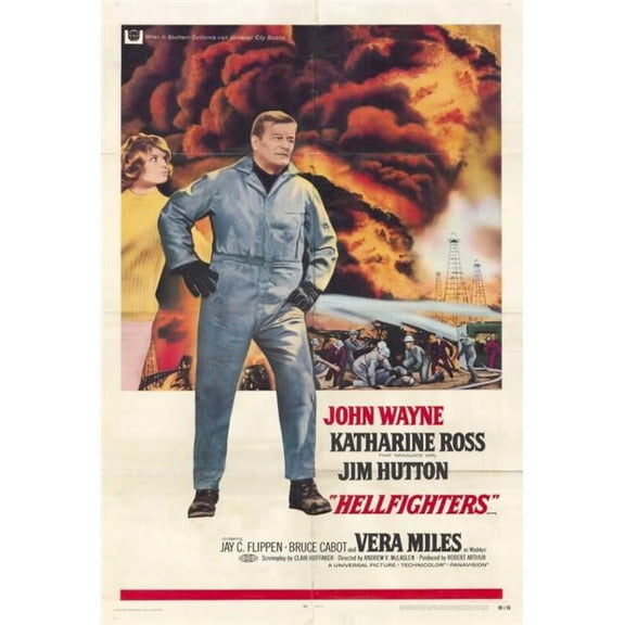 Pop Culture Graphics MOVCF8404 Hellfighters Movie Poster Print, 27 x 40