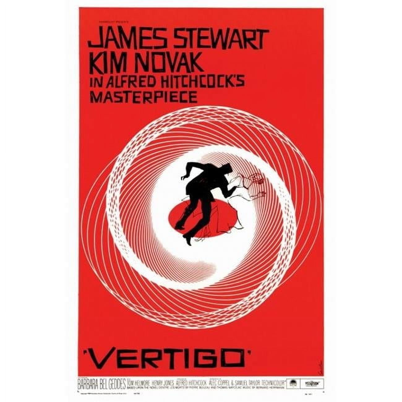 Pop Culture Graphics MOVCF9166 Vertigo Movie Poster Print, 27 x 40