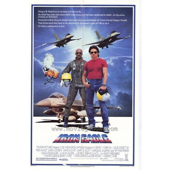 Pop Culture Graphics MOVCH1250 Iron Eagle Movie Poster Print, 27 x 40