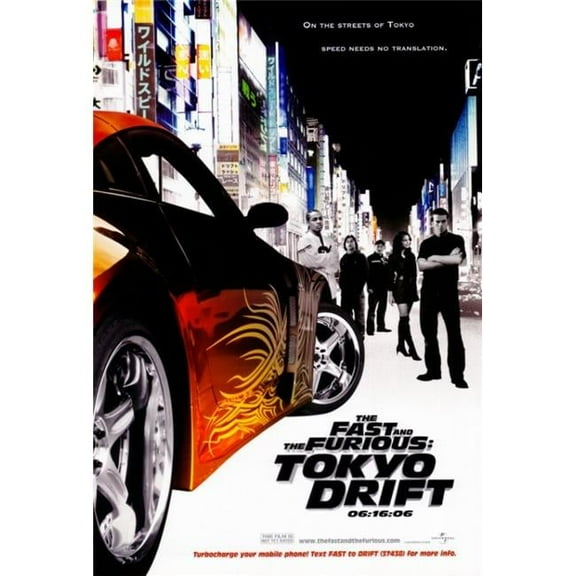 Pop Culture Graphics MOVCH6287 The Fast & The Furious - Tokyo Drift Movie Poster Print, 27 x 40