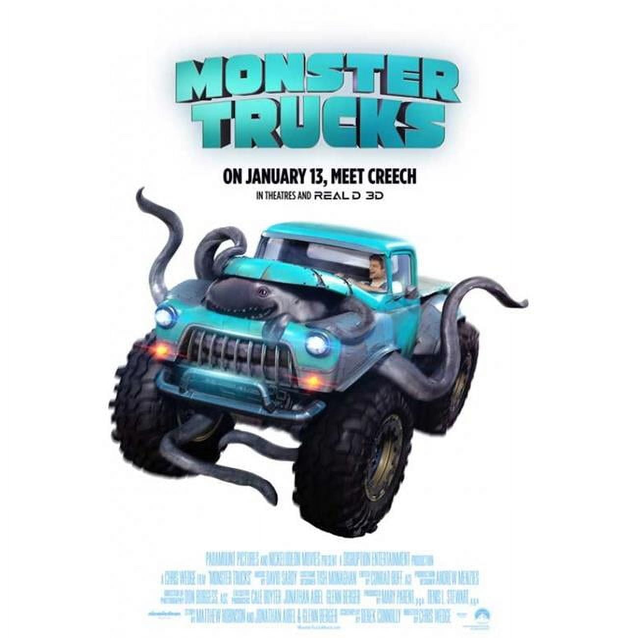 Pop Culture Graphics MOVEB89355 Monster Trucks Movie Poster, 27 x 40 