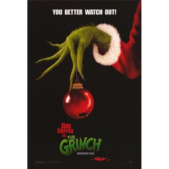 Pop Culture Graphics MOVED6836 Dr. Seuss How the Grinch Stole Christmas Movie Poster, 11 x 17