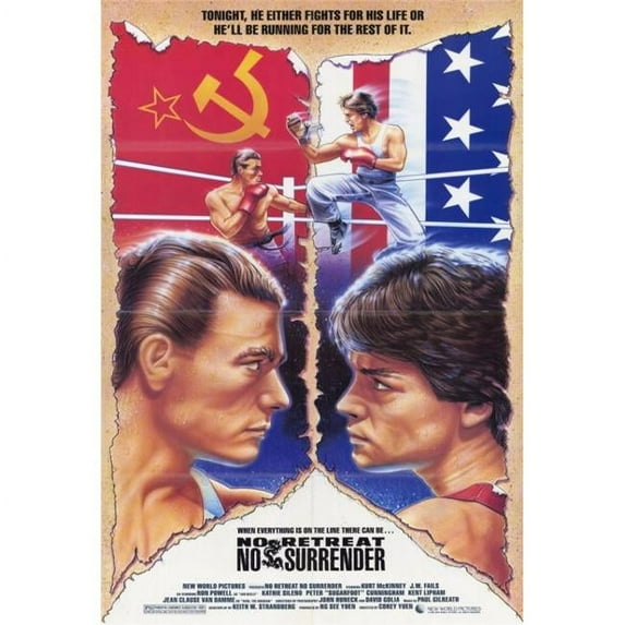 Pop Culture Graphics MOVEH5705 No Retreat No Surrender Movie Poster Print, 27 x 40