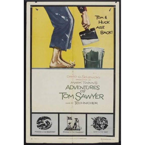Pop Culture Graphics MOVEI5699 The Adventures of Tom Sawyer Movie Poster, 11 x 17