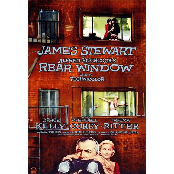 Pop Culture Graphics MOVGF1185 Rear Window Movie Poster Print, 27 x 40
