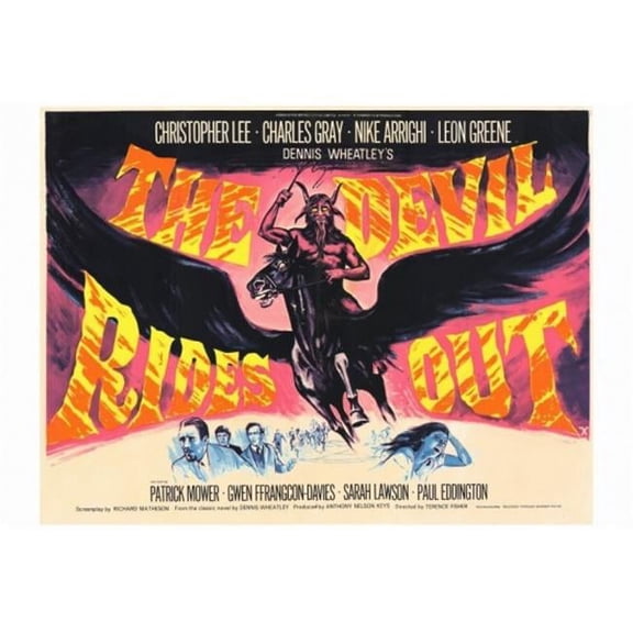 Pop Culture Graphics MOVGF3874 Devil Rides Out The Movie Poster Print, 27 x 40
