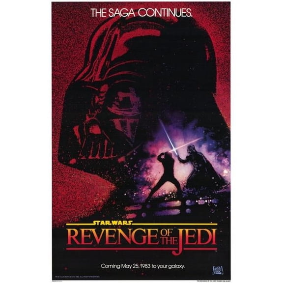 Pop Culture Graphics MOVGF8156 Return of The Jedi Movie Poster Print, 27 x 40