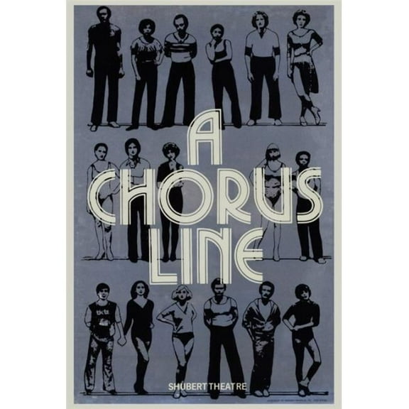 Pop Culture Graphics MOVGH5728 Chorus Line A, Broadway Movie Poster Print, 27 x 40