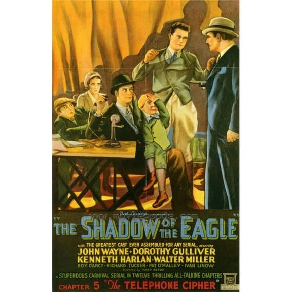 Pop Culture Graphics MOVGH9720 The Shadow of The Eagle Movie Poster Print, 27 x 40