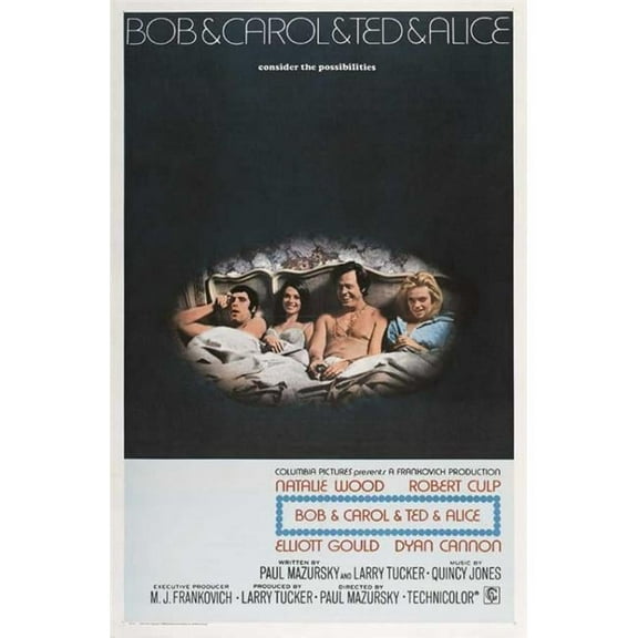 Pop Culture Graphics MOVIB47840 Bob & Carol & Ted & Alice Movie Poster Print, 27 x 40