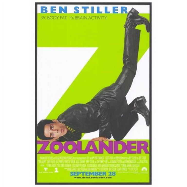 Pop Culture Graphics MOVIF4398 Zoolander Movie Poster Print, 27 x