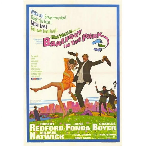Pop Culture Graphics MOVIF7367 Barefoot in The Park Movie Poster Print, 27 x 40