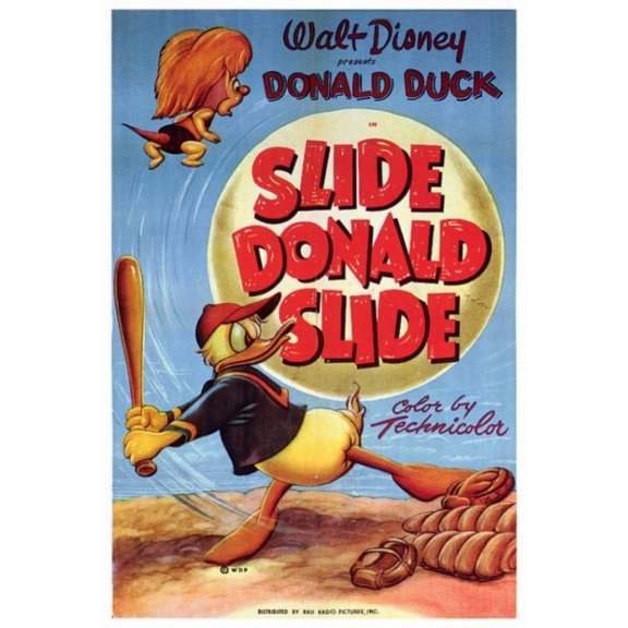 Pop Culture Graphics MOVIF9341 Slide Donald Slide Movie Poster Print, 27 x 40
