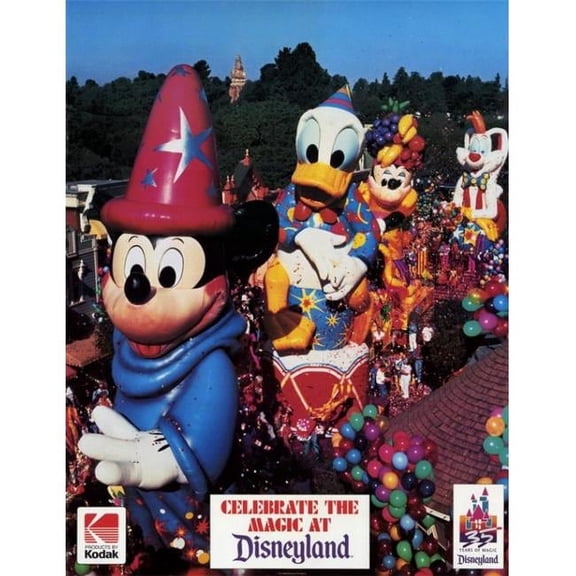 Pop Culture Graphics MOVIH5731 Disneyland Movie Poster Print, 27 x 40