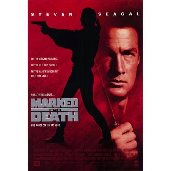 Pop Culture Graphics  Marked for Death Movie Poster Print - 27 x 40