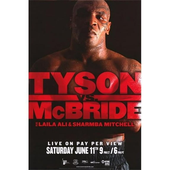 Pop Culture Graphics Mike Tyson Vs Kevin McBride Movie Poster - 11 x 17