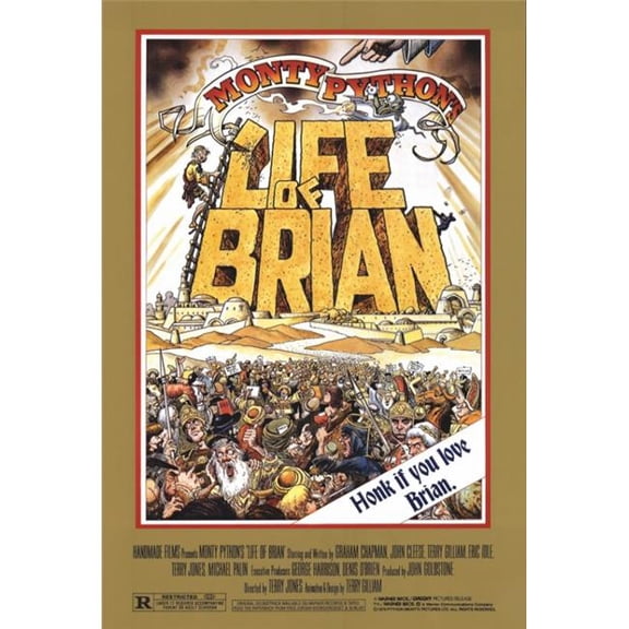 Pop Culture Graphics  Monty Python's Life of Brian Movie Poster Print - 27 x 40