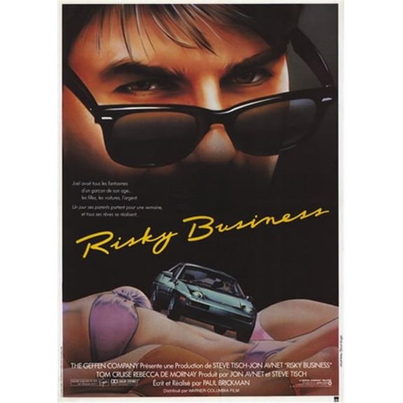 Pop Culture Graphics Risky Business Movie Poster - 11 x 17