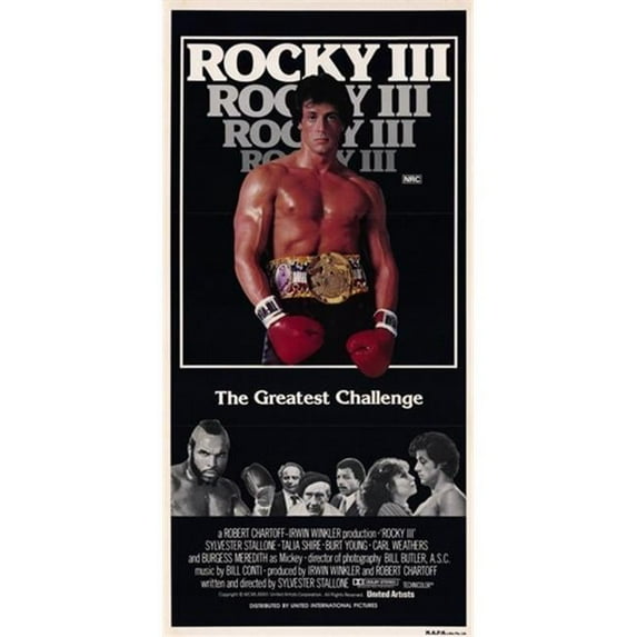 Pop Culture Graphics Rocky 3 Movie Poster, 11 x 17