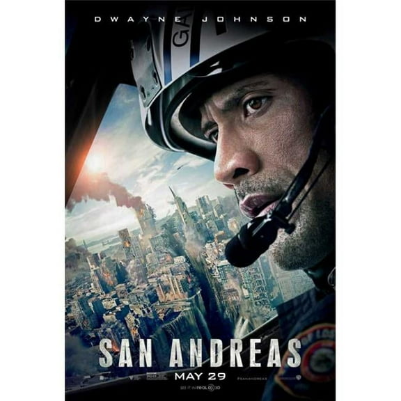 Pop Culture Graphics  San Andreas Movie Poster Print - 27 x 40
