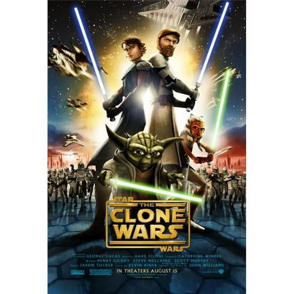 Pop Culture Graphics  Star Wars The Clone Wars Movie Poster, 11 x 17