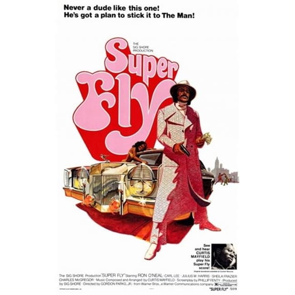 Pop Culture Graphics Superfly Movie Poster - 11 x 17