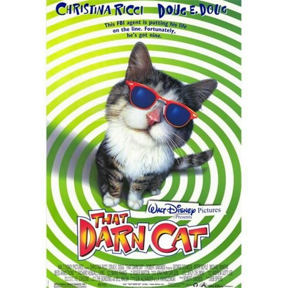 Pop Culture Graphics  That Darn Cat Movie Poster - 11 x 17