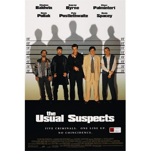 Pop Culture Graphics MOV413550 The Usual Suspects Movie Poster, 11 x 17