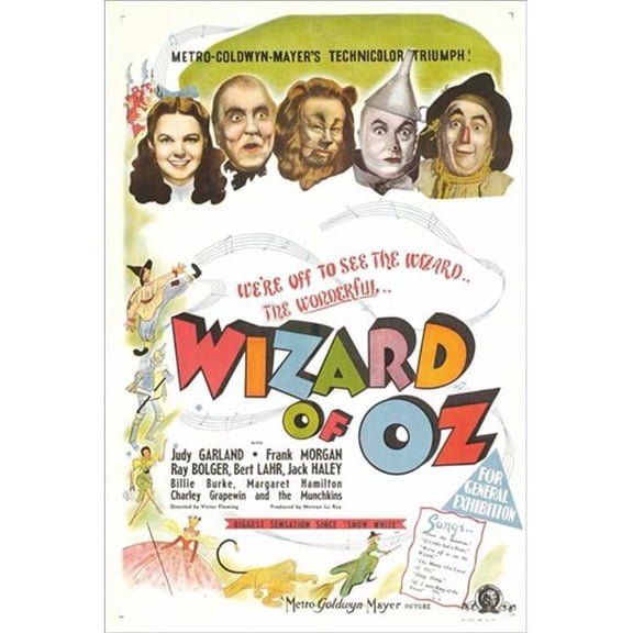 Pop Culture Graphics The Wizard of Oz Movie Poster - 11 x 17