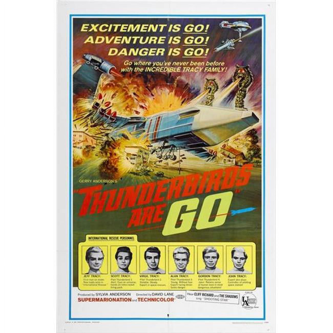 Thunderbirds Computer Graphics Pop Culture Graphics Thunderbirds Are Go Movie Poster Print, 27 x 40 ...