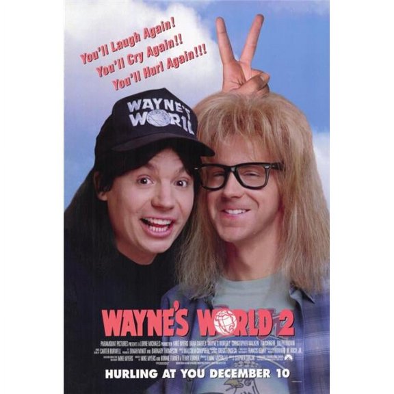Pop Culture Graphics  Waynes World 2 Movie Poster Print