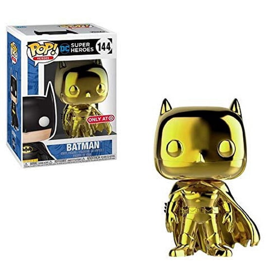 Funko POP Heroes DC Super Heroes Batman Gold Chrome 144 Vinyl Figure