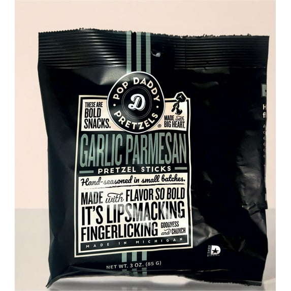 Pop Daddy Garlic Parmesan MSF2 Pretzel Sticks (3oz)