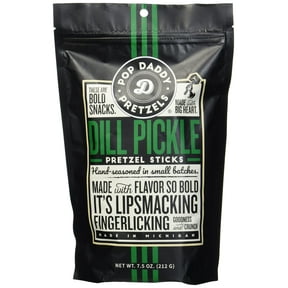 Pop Daddy Popcorn & Pretzels Dill Pickle Pretzel 7.5 oz (Pack Of 12)