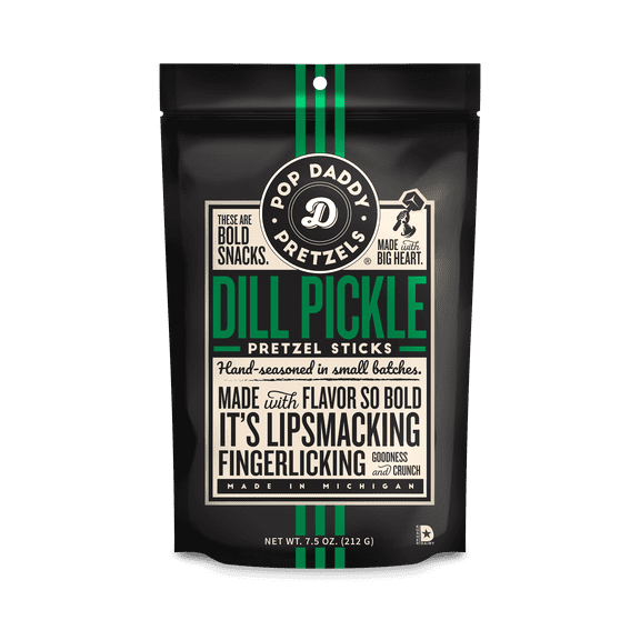 Pop Daddy Pretzel Sticks Dill Pickle - 7.5 oz