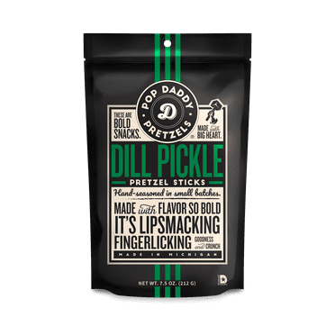 Pop Daddy Pretzels Dill Pickle Flavored Pretzels 7.5oz