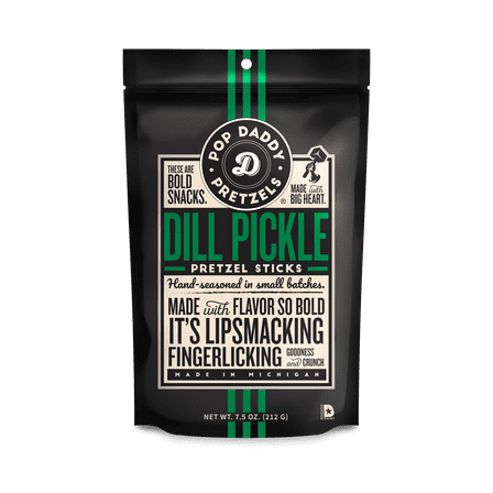 Pop Daddy Pretzels Dill Pickle Flavored Pretzel Sticks 7.5 oz