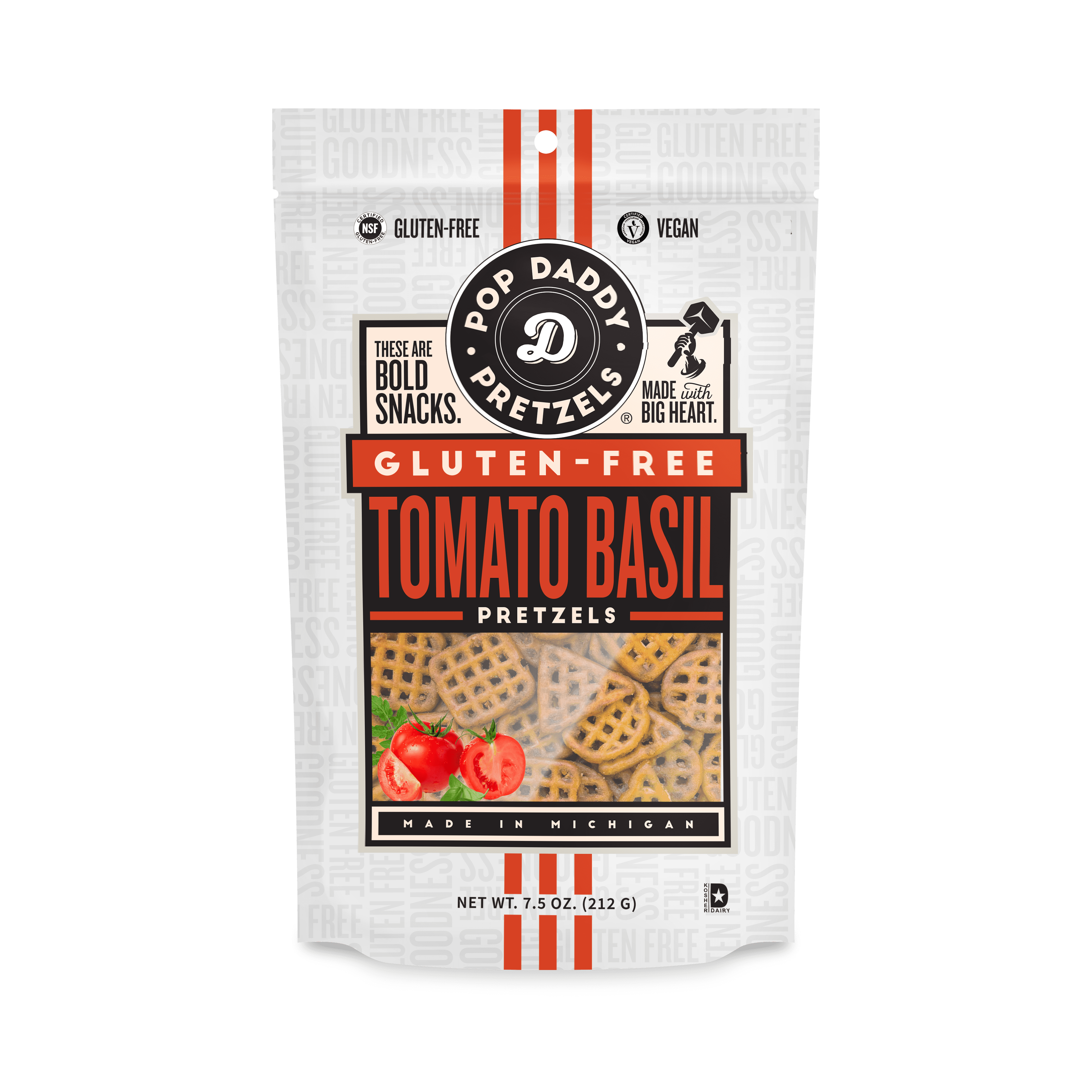 Pop Daddy Pretzels - Gluten Free - Tomato Basil