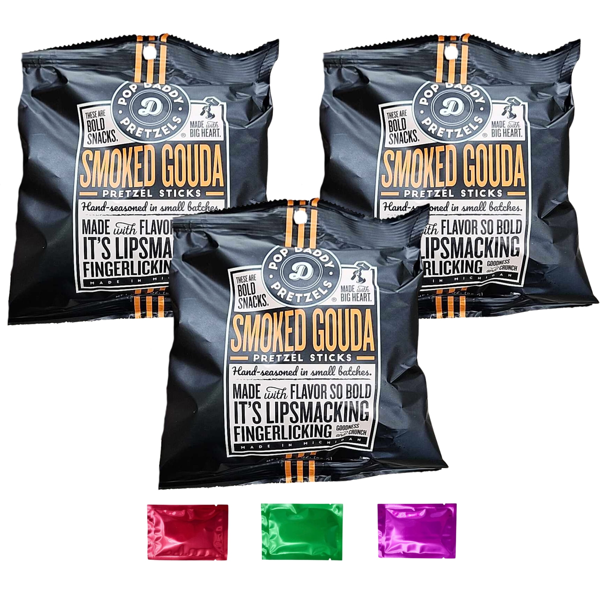Pop Daddy Pretzels Smoked Gouda Sticks GlutenFree Bold Gourmet