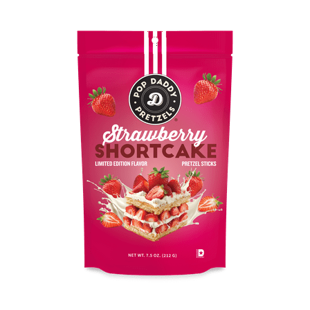 Pop Daddy Strawberry Shortcake Pretzel Sticks 7.5oz