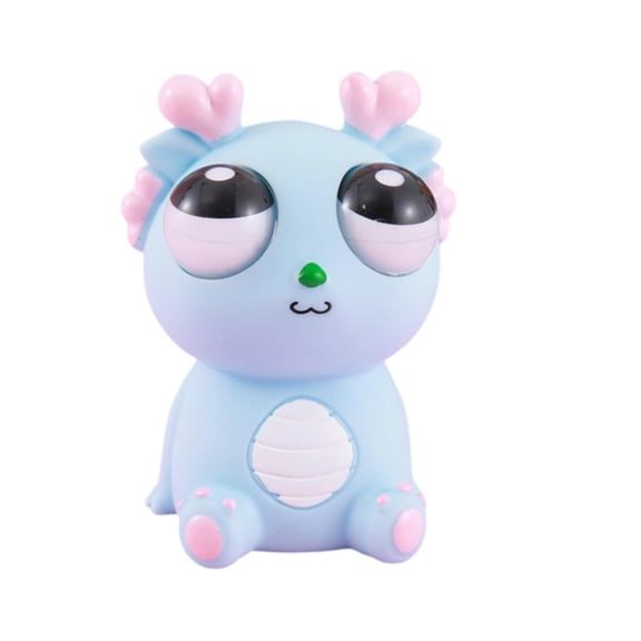 Pop-Eye Animal Squishy Fidget Toys for Adults, Soft TPR Silicone Tactile Gadget, Dinosaur Rabbit Insect Squeeze Accessory, Slow Rebound Desktop Decor, Portable Hand Sensory Office Tool Multi Styles