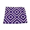 thumbnail image 1 of Pop Fashion Women's Scarf with Hidden Zipper Pocket & Pattern Print Square Geometric (Purple), 1 of 6