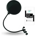 thumbnail image 1 of Pop Filter For Studio Microphone, Pop Shield Mic Wind Screen For Better Vocal Recordings, 1 of 8