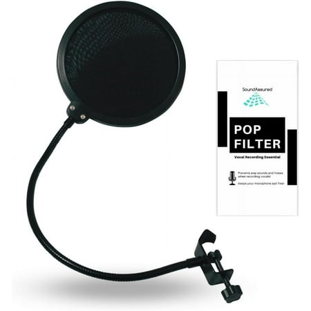 Pop Filter For Studio Microphone, Pop Shield Mic Wind Screen For Better Vocal Recordings