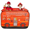 thumbnail image 1 of Pop Up Fire Truck Play Tent for Toddler Waterproof Foldable Firetruck Tent Toy Easy Set Up Educational Play Firefighter Tent With Steel Ring for Indoor and Outdoor, 1 of 9