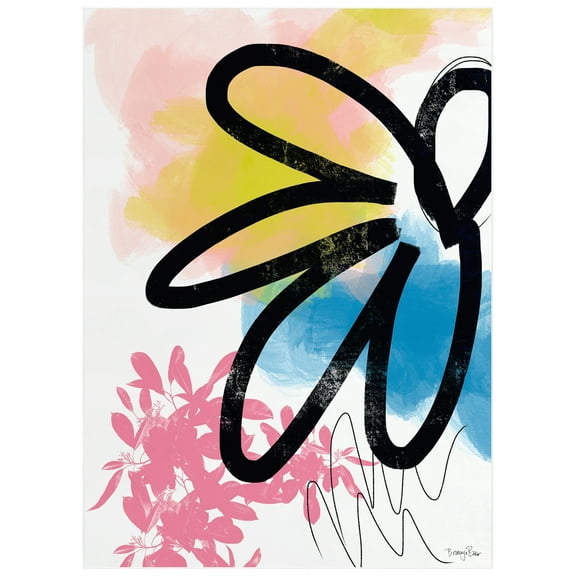 Pop Flower II Washable Art Area Rug size 8'x10', Power-loomed, Heavenly Softness with Non-Slipping Backing