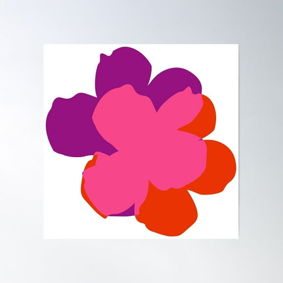 Pop Flowers Andy Warhol? 2 Poster Wall Art, Modern Wall Decor For Living Room Bedroom, 24x24 UNFRAMED